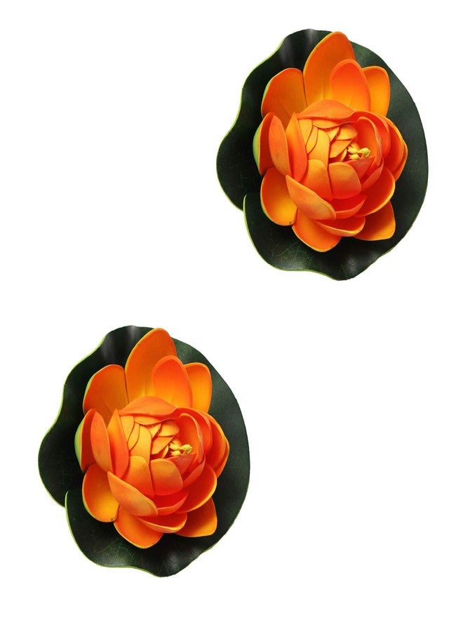 Nema NM Nema Foam Lotus Floating Aquarium Decor - Orange - Pack of Two - Image 3